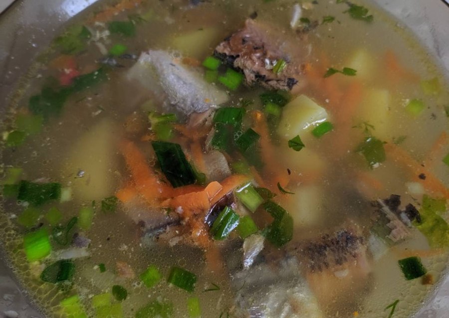 Суп из горбуши с болгарским перцем