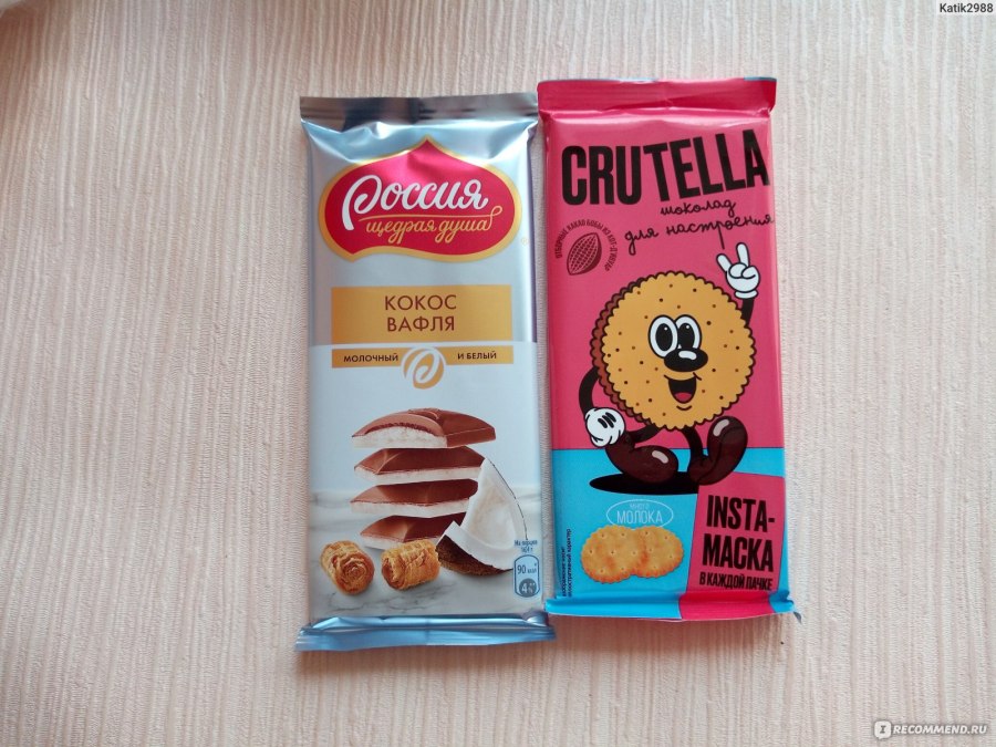 Шоколадка Crutella из Пятёрочки