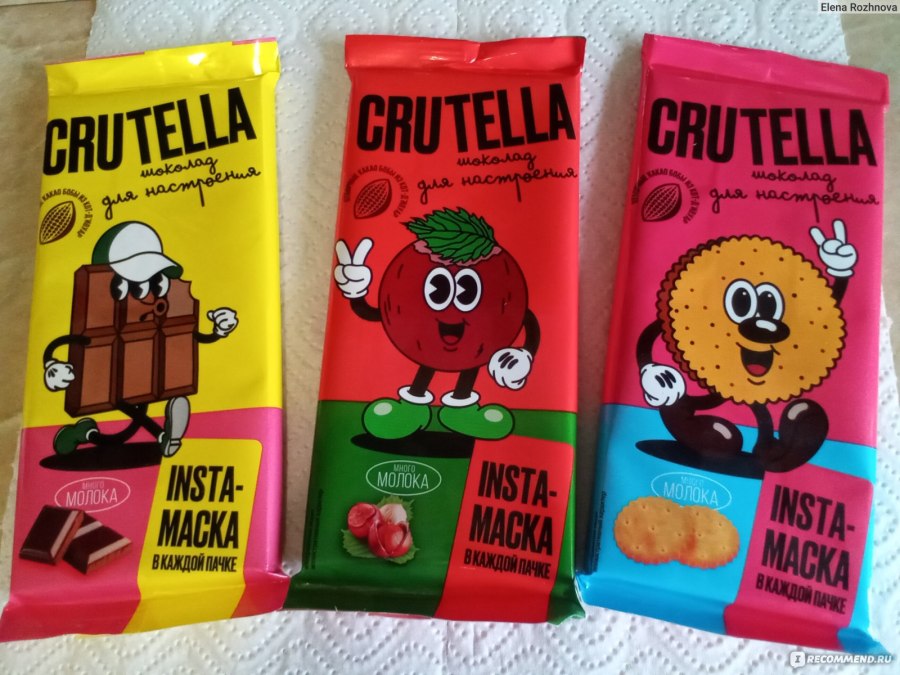 Шоколадка Crutella из Пятёрочки