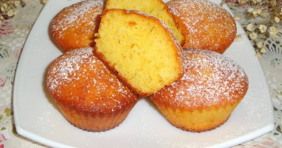 Творожные кексы в силиконовых формочках