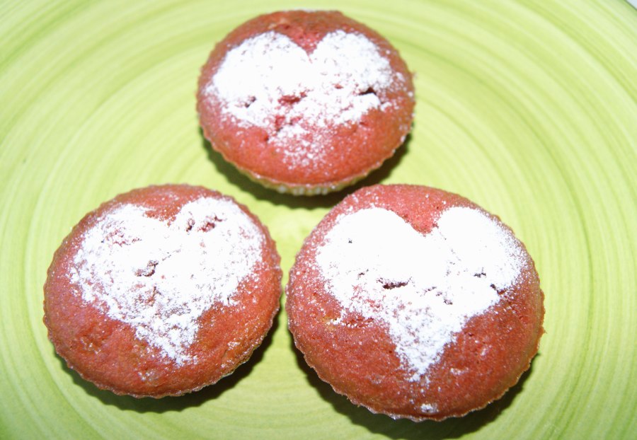 Кексы на сметане в силиконовых формочках