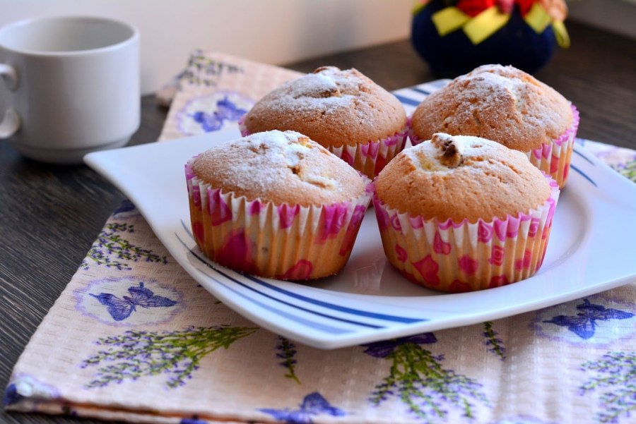 Кексы в формочках в духовке