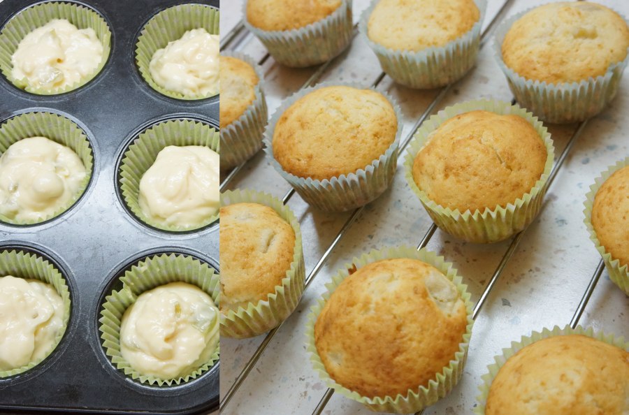 Маффины с творожной начинкой