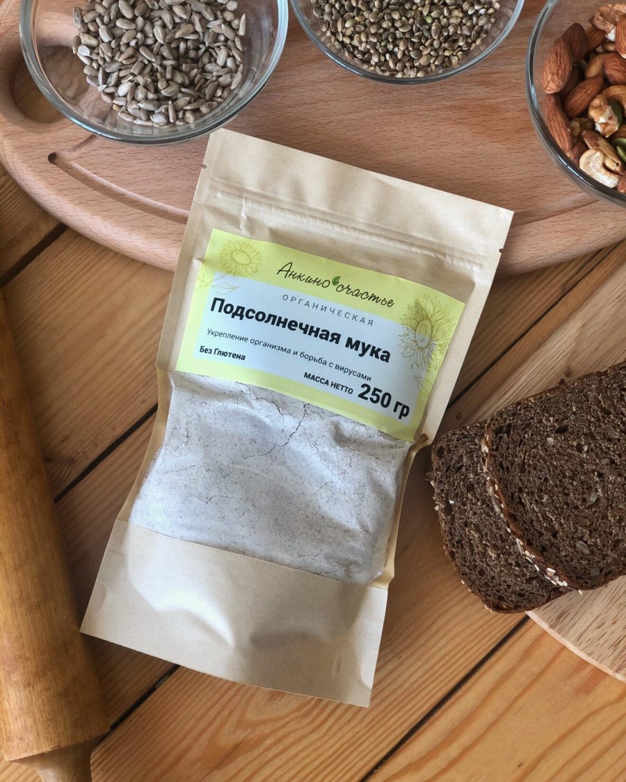 Мука подсолнечная, 500 гр