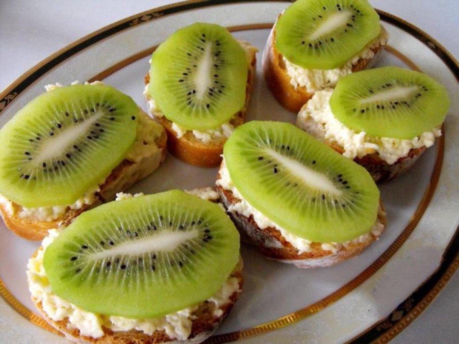 Закуски с киви