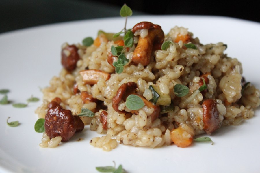 Ризотто с вешенками