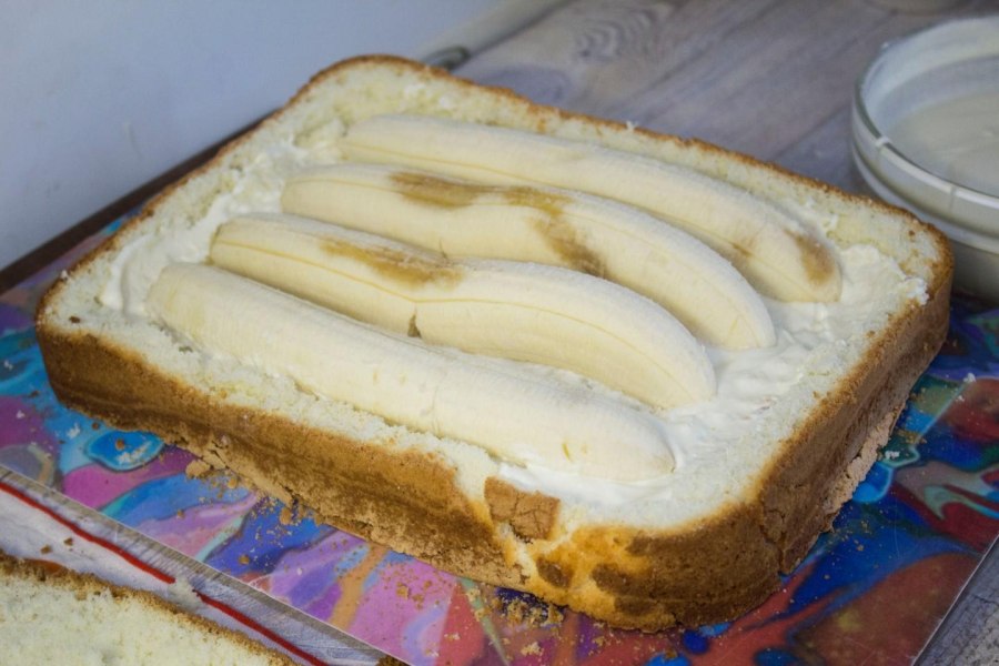 Банановый торт с маскарпоне