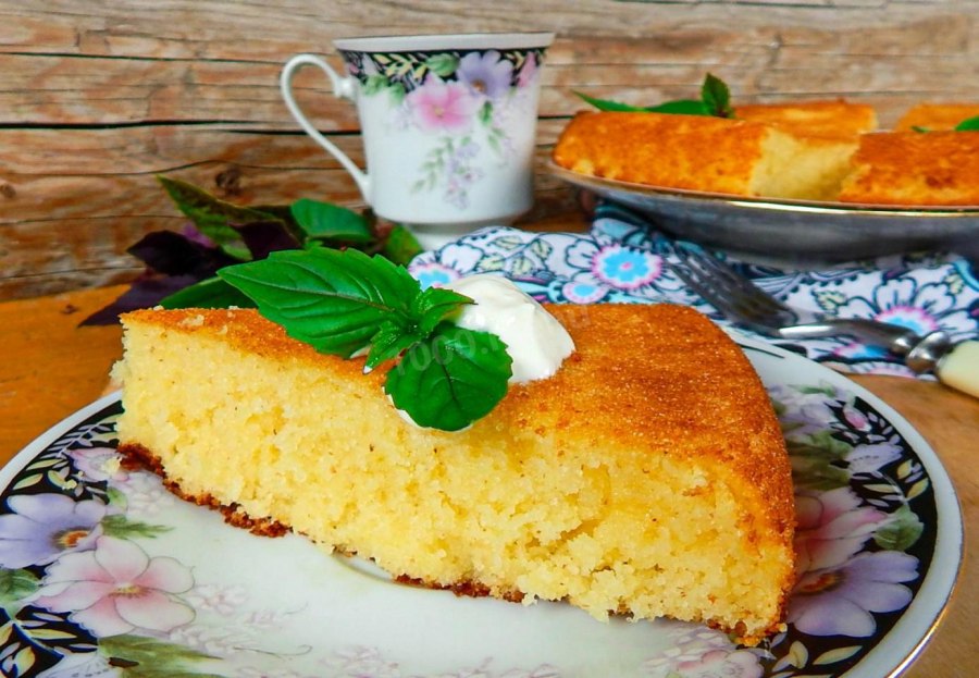 Манник с творогом в духовке