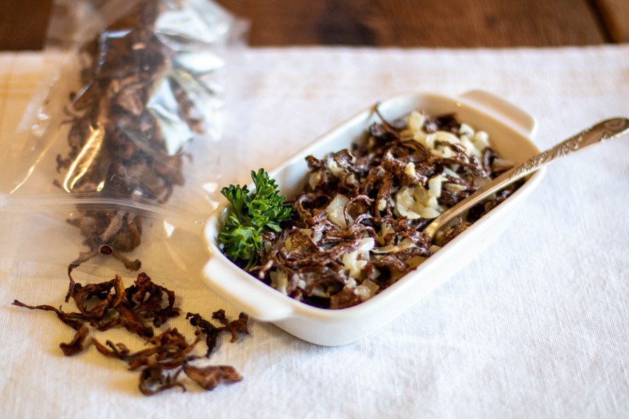 Грибная икра из сухих грибов