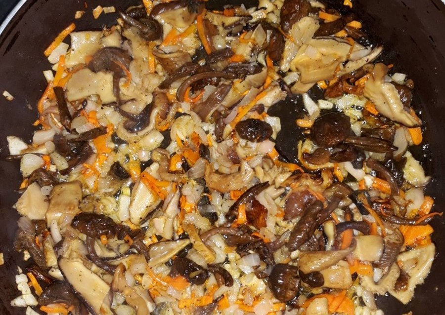 Сушеные грибы в сушилке