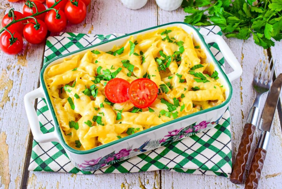 Макаронная запеканка с фаршем