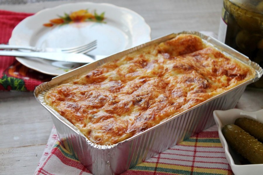 Картофельная запеканка с фаршем в духовке