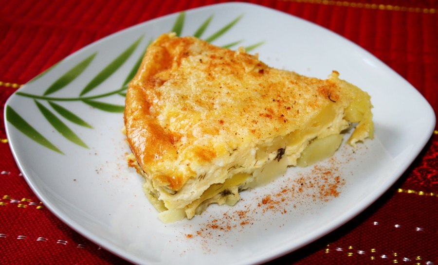 Запеканка с картофелем и курицей