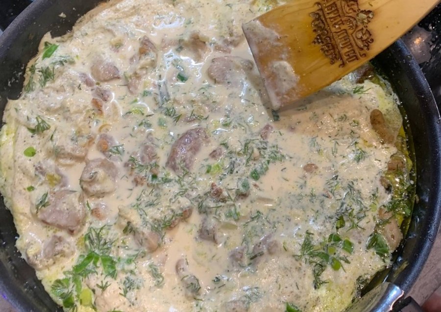 Индейка в сливочном соусе
