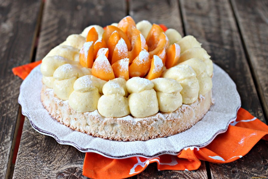 Шоколадно абрикосовый торт