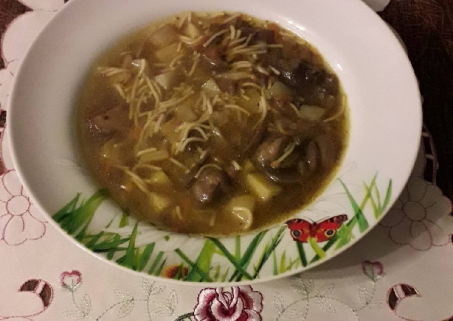 Брюссельский суп с шампиньонами