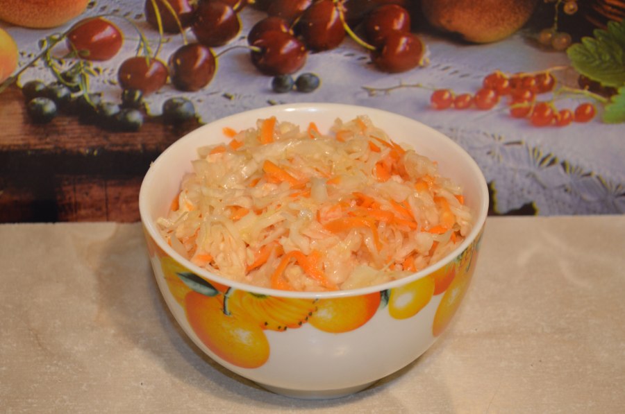 Капуста квашеная с морковью