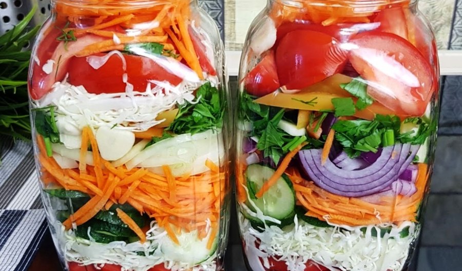 Винегрет овощной с грибами
