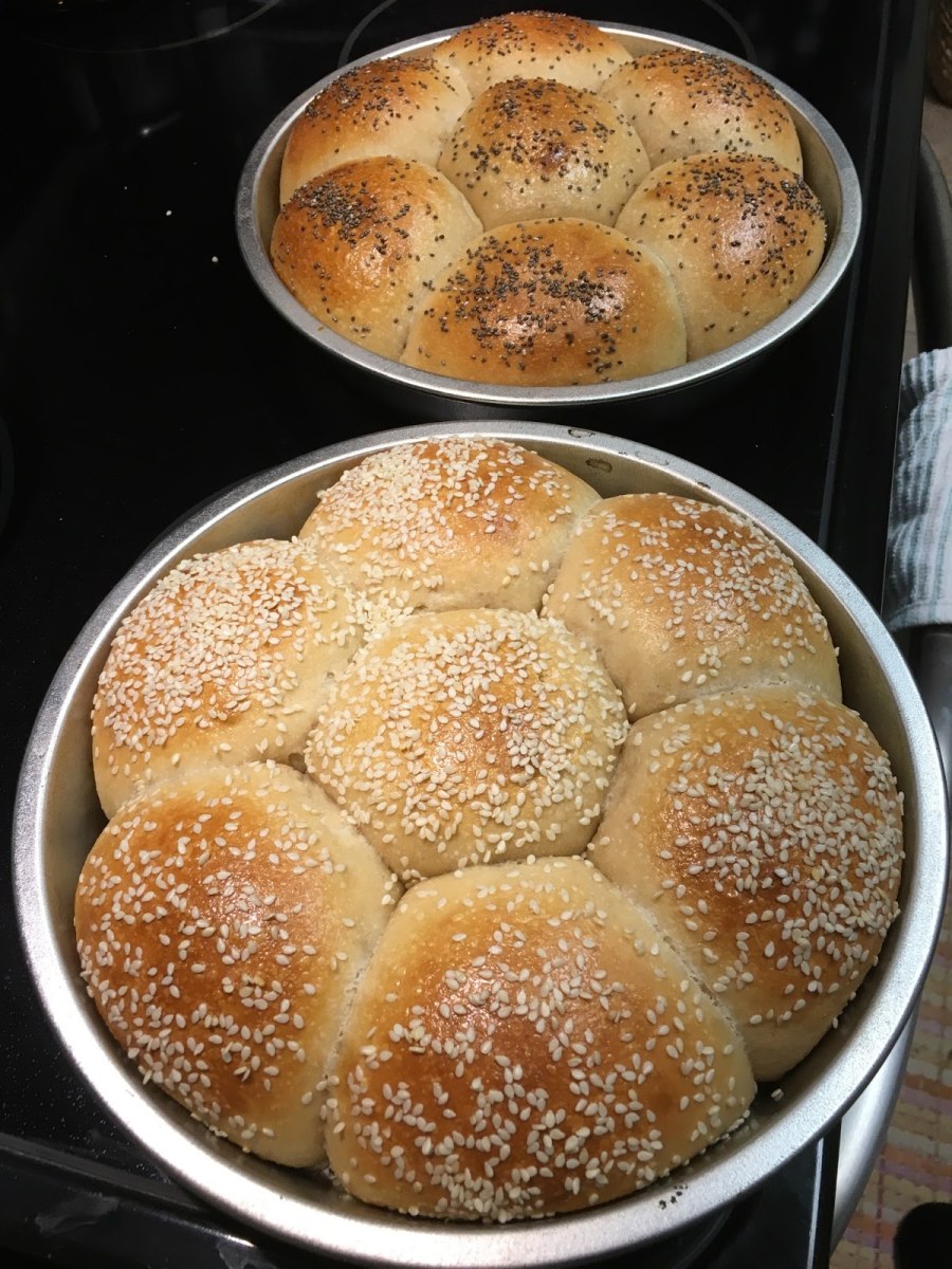 Булочки из ржаной закваски