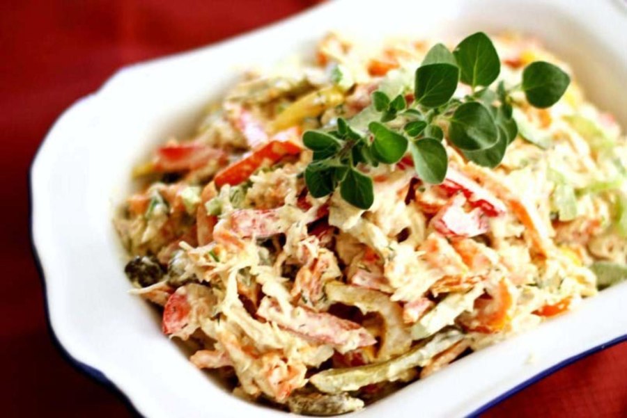 Салат с потрошками
