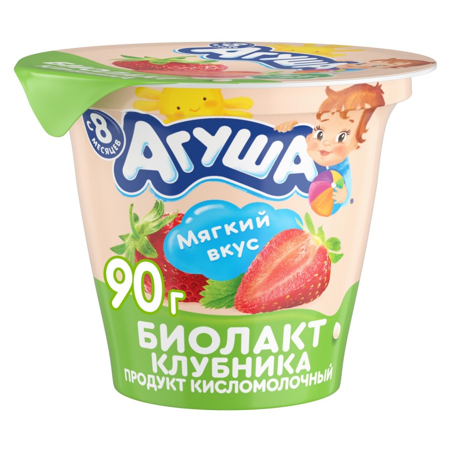 Йогурт Агуша засыпай-ка зеленое яблоко/Мелисса 2.7% 200