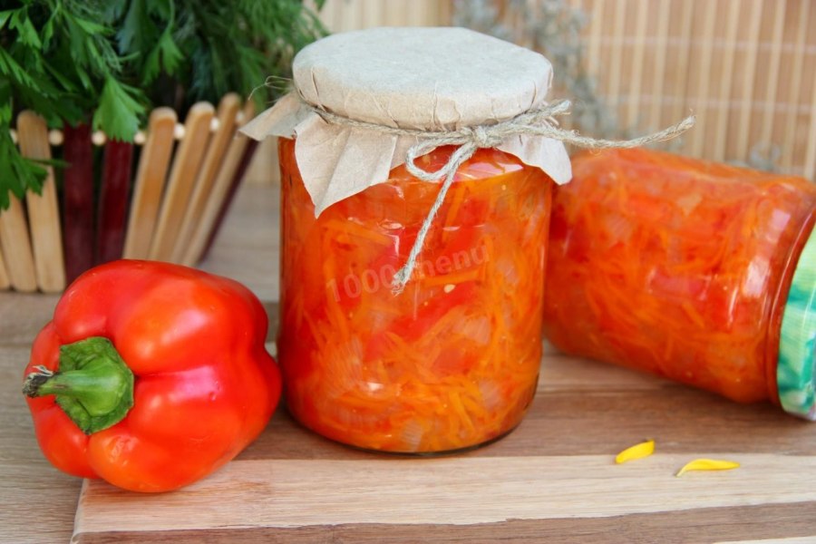 Лечо из кабачков и болгарского перца