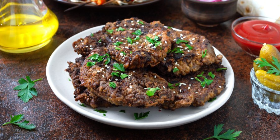 Отбивные из куриной печени