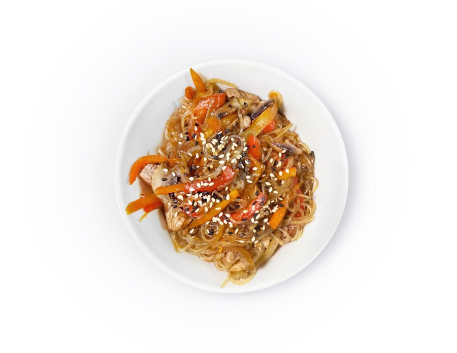 Фунчоза с корейской морковкой