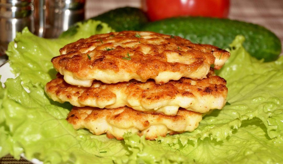 Оладьи из куриной грудки
