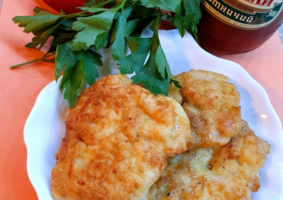 Оладьи куриные рубленные