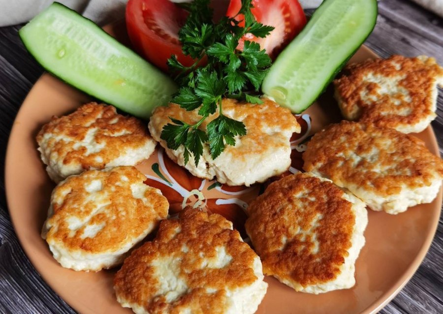 Куриные оладьи из филе