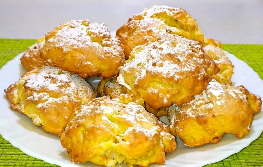 Печенье с яблоком и корицей