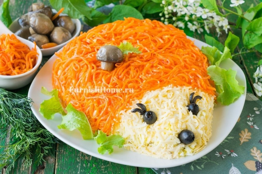 Салат Ежик
