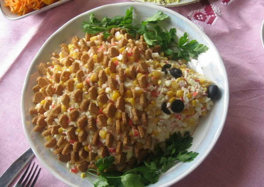 Салат Ежик