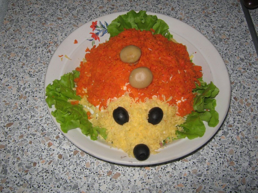 Салат Ежик