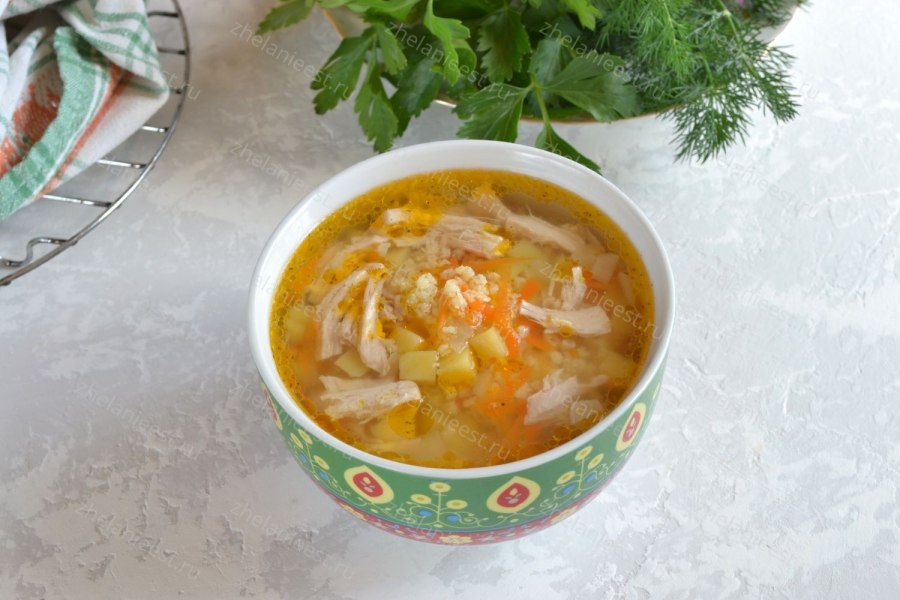 Суп картофельный с рыбными консервами