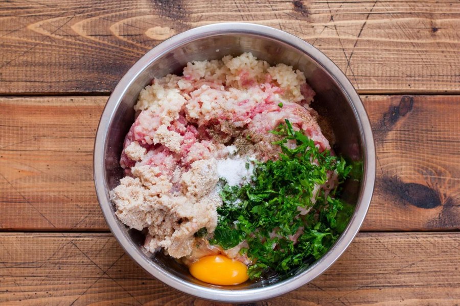 E with minced meat Step by Step