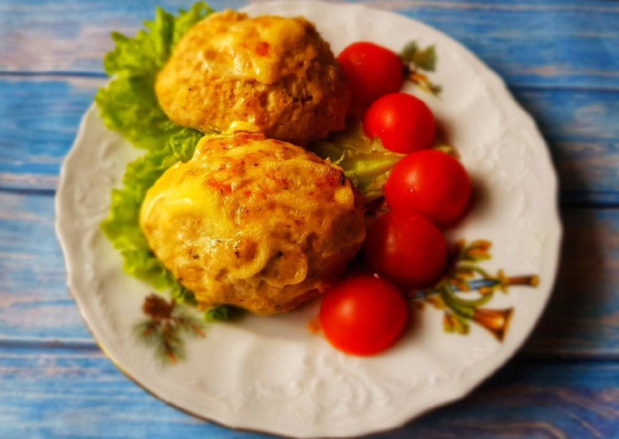 Запеканка с овощами и фаршем индейки