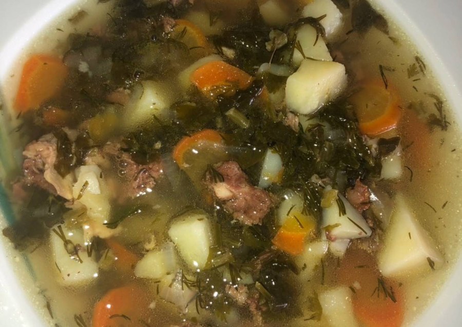 Суп с тушенкой и картошкой