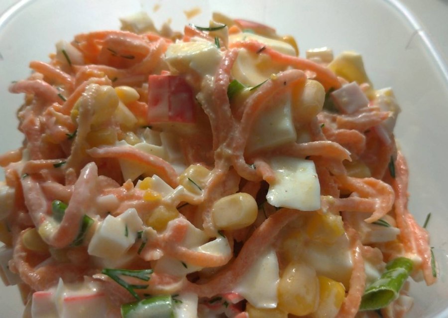 Саланис крабовыми палочками