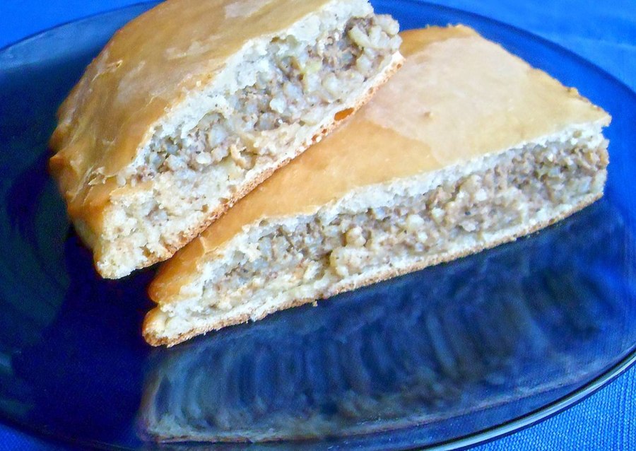 Пирог с печенкой