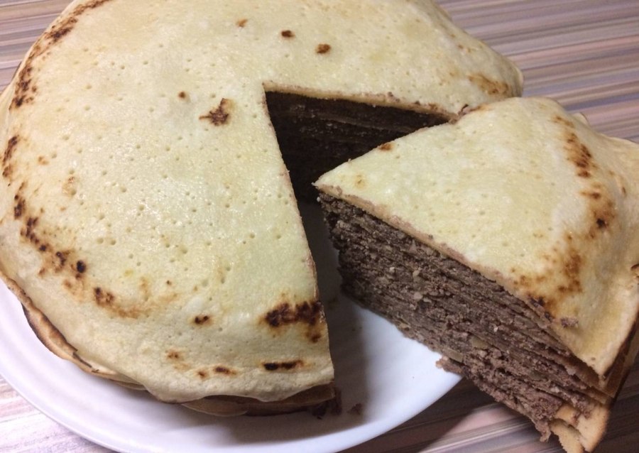 Пирог из рыбной консервы на скорую руку