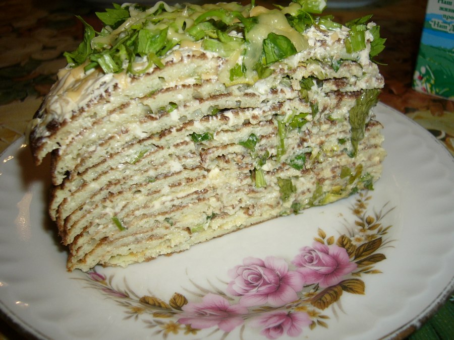 Кабачковый торт с сыром