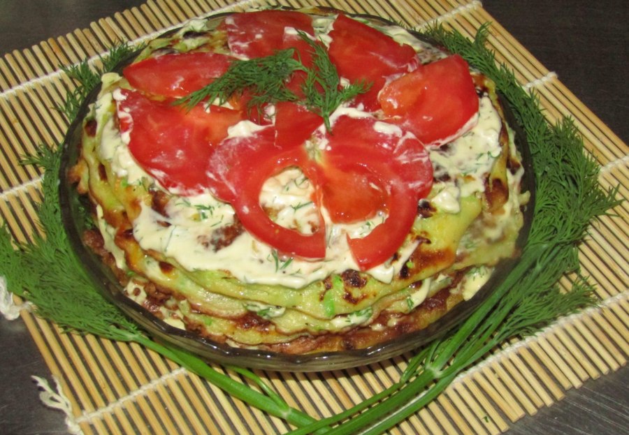 Торт из кабачков