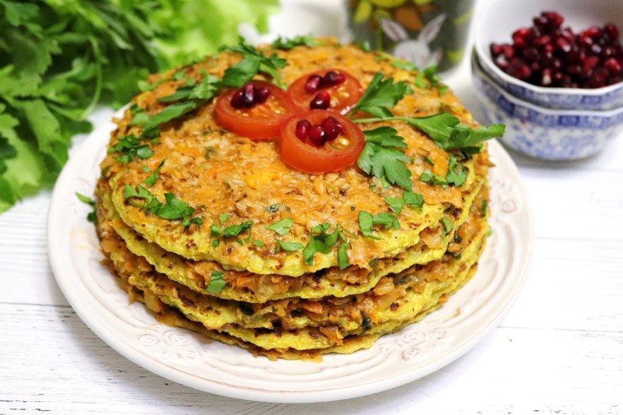 Шпинатный закусочный торт