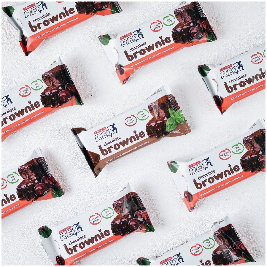 Protein Rex Chocolate Brownie пирожное