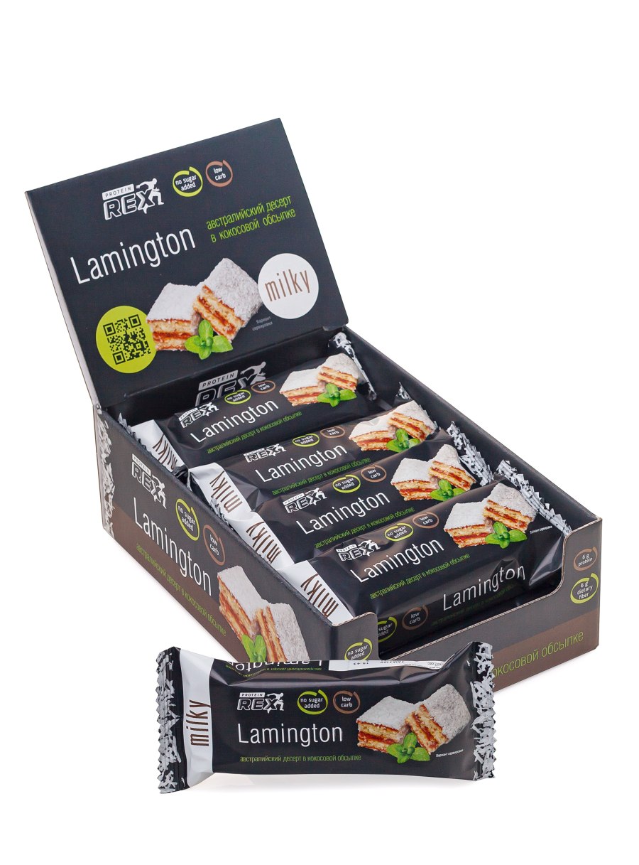 Rex пирожное протеиновое Lamington, 50г