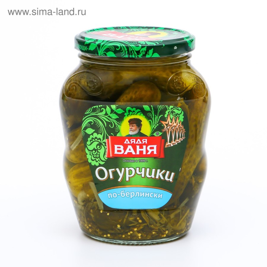 Огурцы дядя Ваня маринованные по-берлински 680г