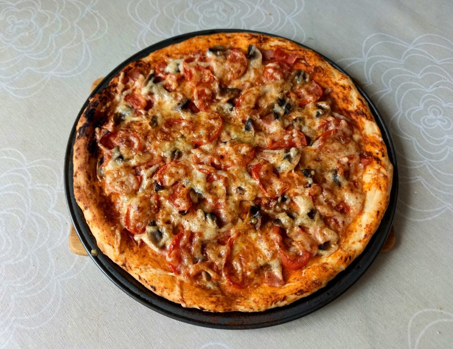 Красивая пицца домашняя