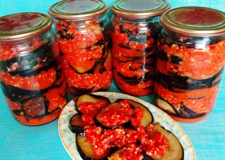 Закуска из баклажанов на зиму